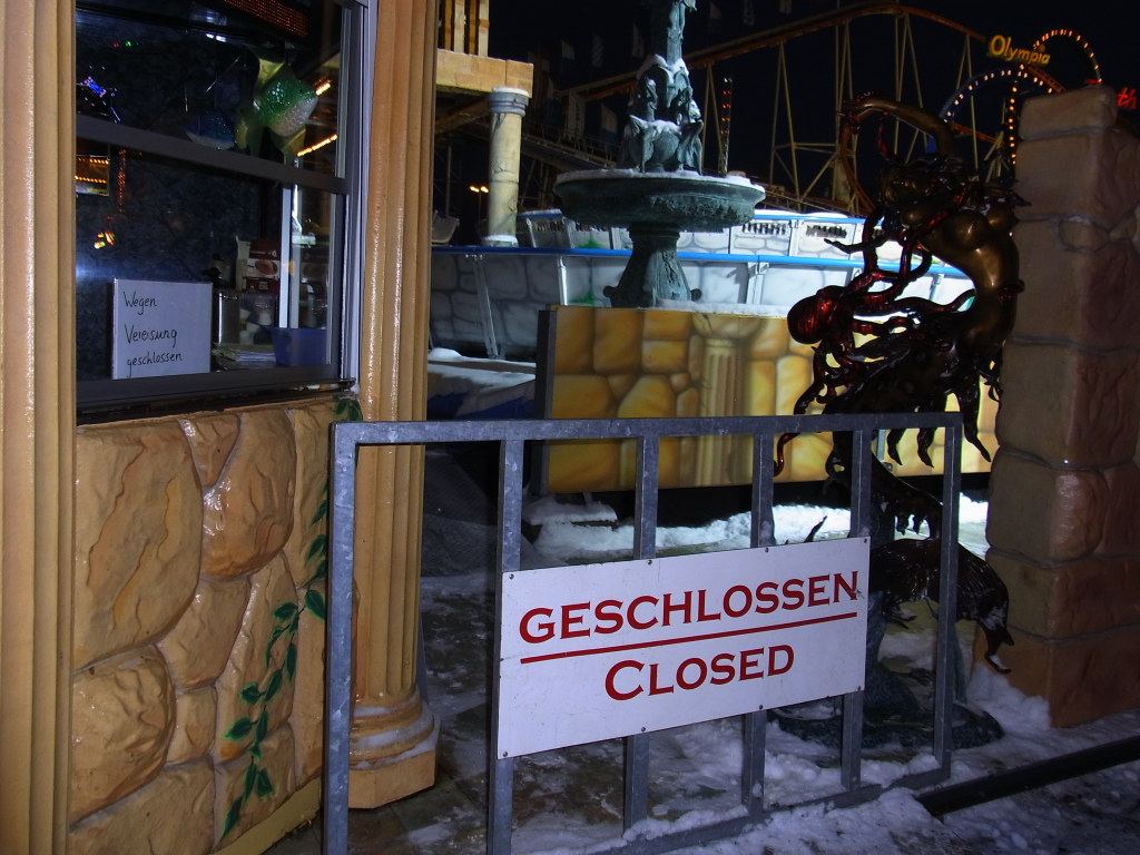 Wegen Vereisung geschlossen