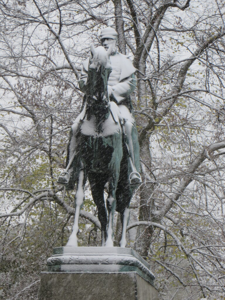 Vom Rathausmarkt in den Park (aber auf dem Pferd)