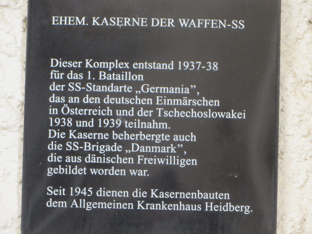 Ehem . Kaserne der Waffen SS