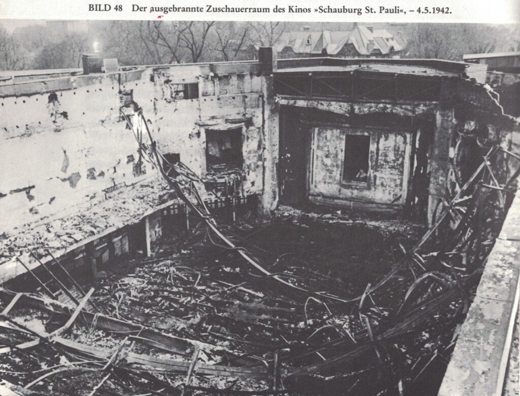 Der ausgebrannte Zuschauerraum Schauburg