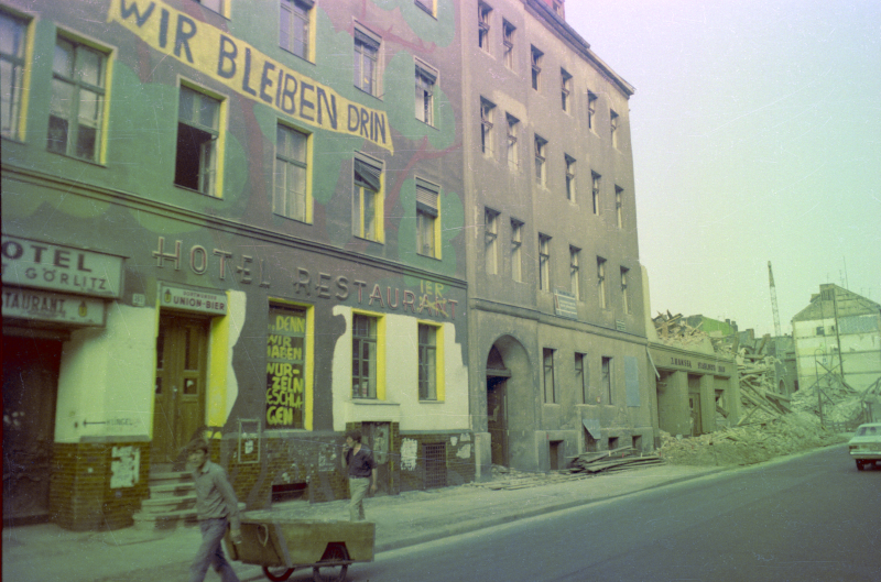 Abriß der Haeuser in der Waldemarstraße 1975 in Berlin Kreuzberg